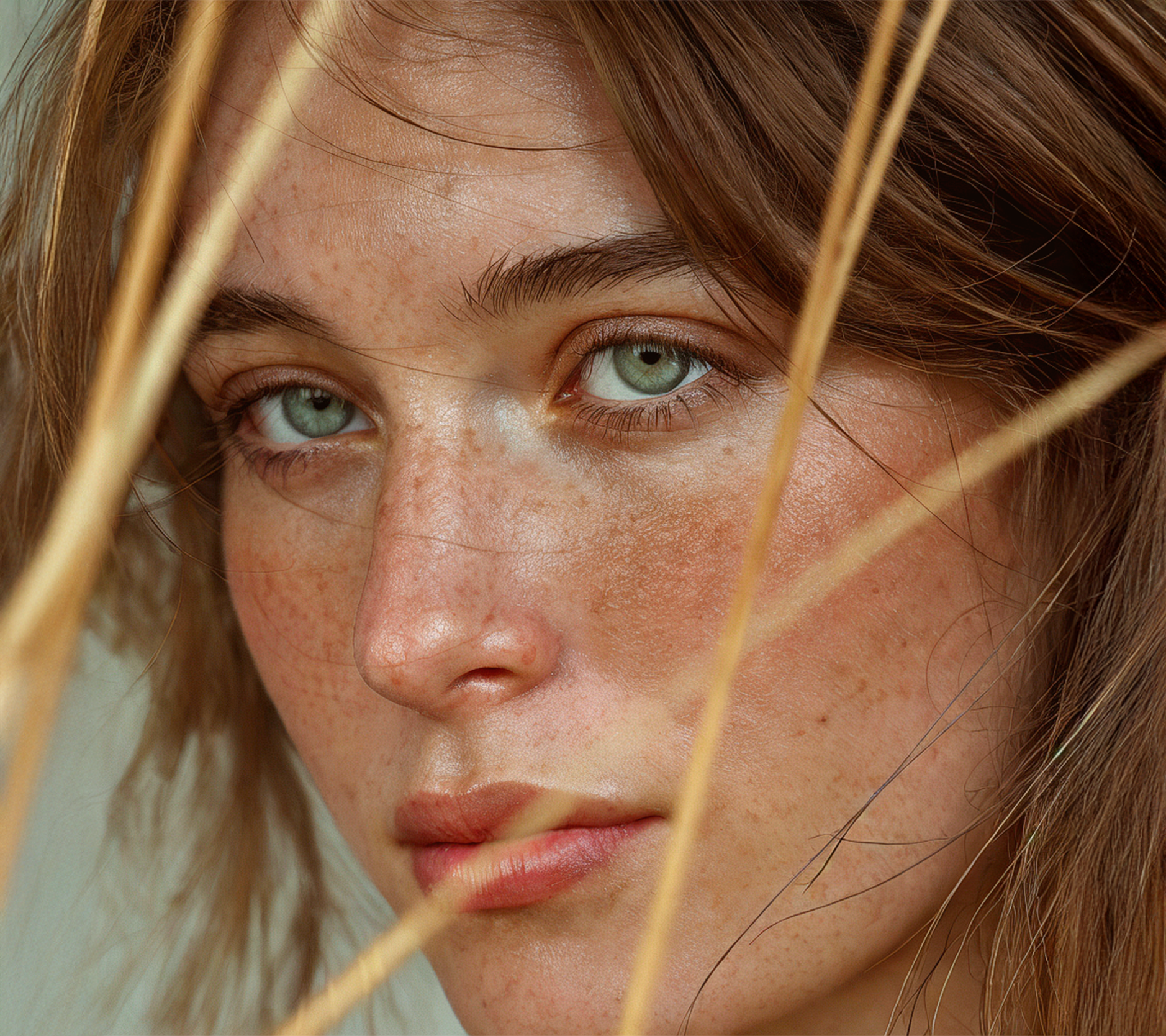 Close-up of a model showcasing radiant skin using grass fed tallow moisturizer for hydration