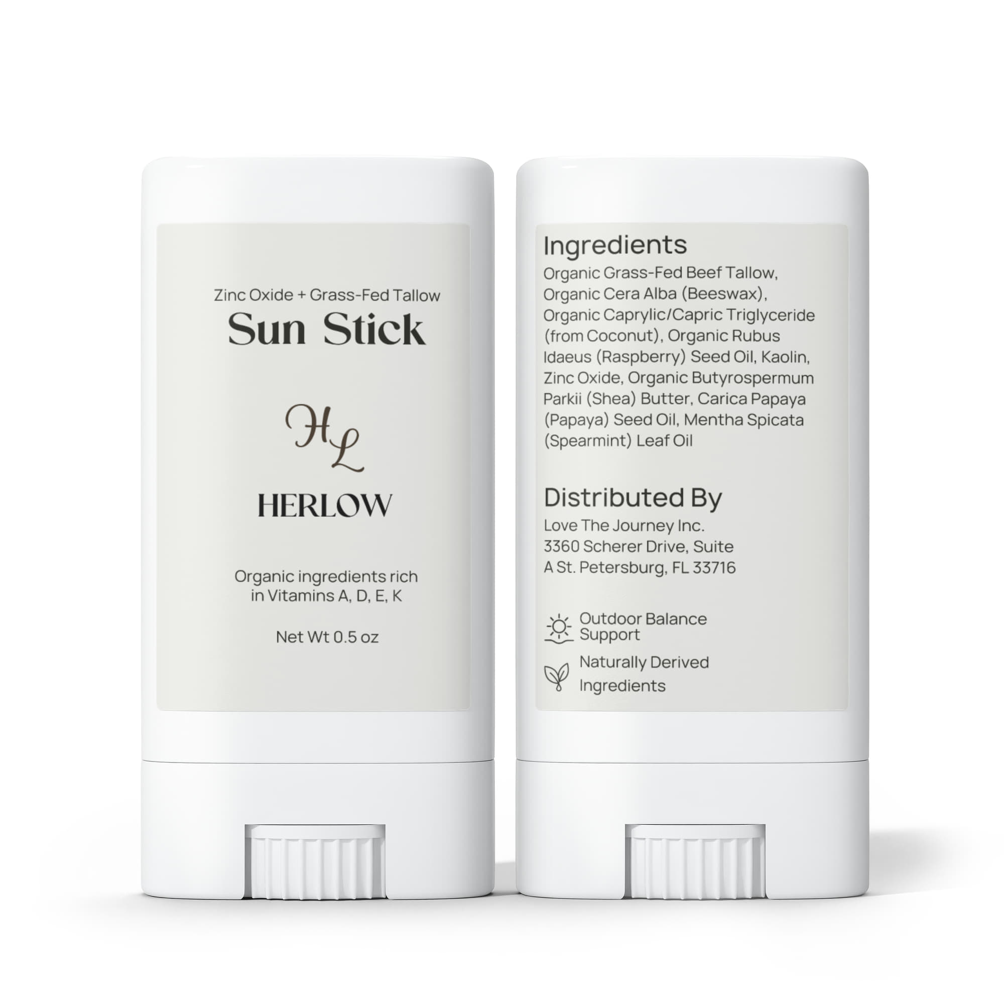 2 Pack Tallow Zinc Sun Stick