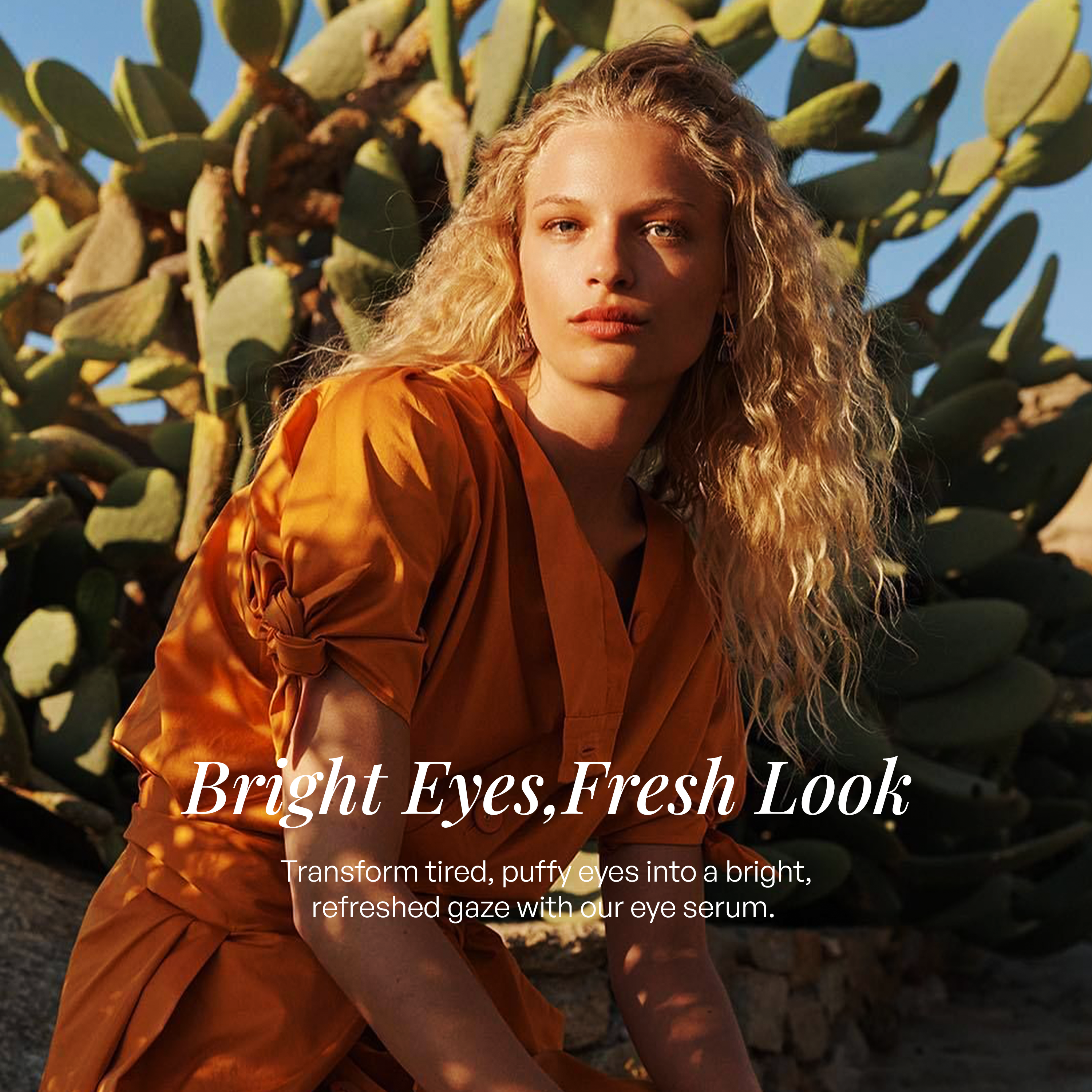 HERLOW  brightening eye serum for women designed to refresh tired and puffy eyes for a bright look