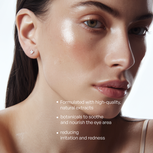 HERLOW  brightening eye serum for women with natural extracts to soothe and nourish the eye area