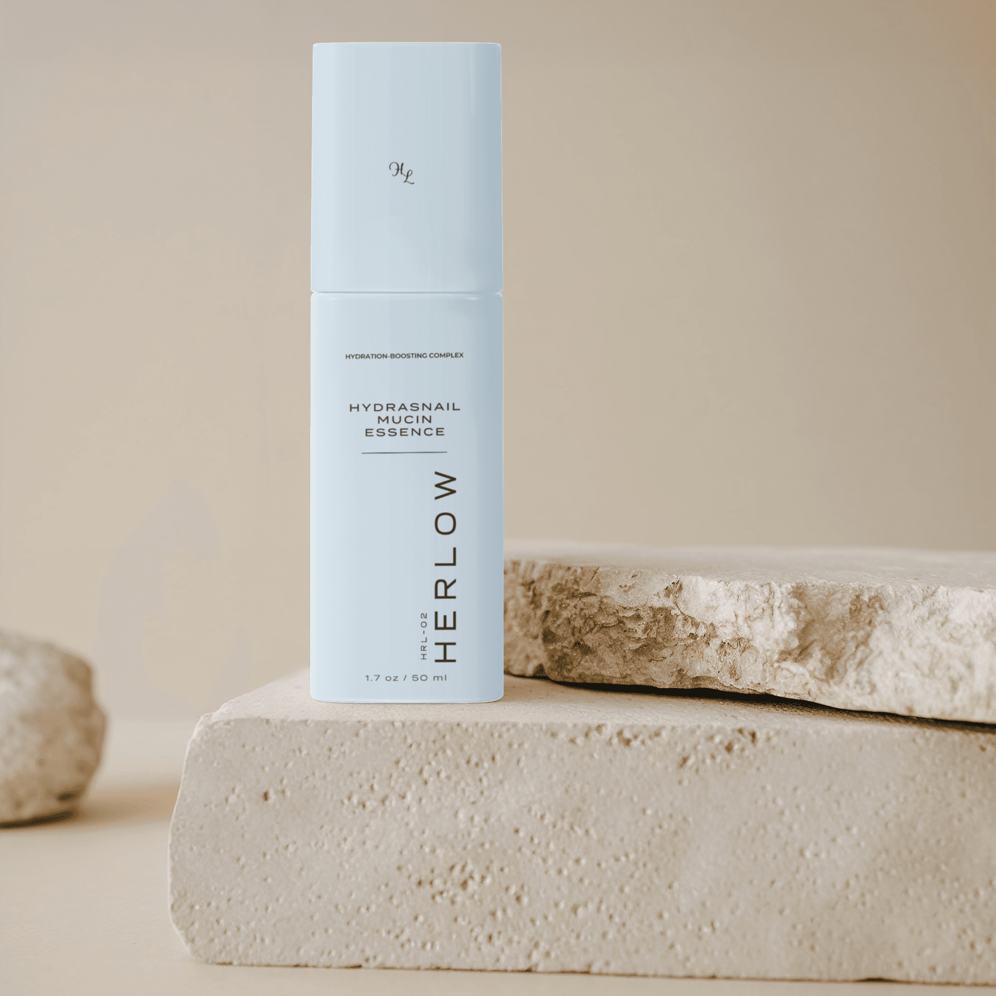 HERLOW Hydrasnail Snail Mucin Essence for Face in Blue Bottle for Hydrating Skincare
